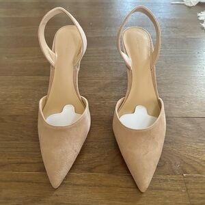 Ann Taylor Kerry Suede Slingback Pumps
